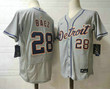 Men's Detroit Tigers #28 Javier Baez Grey Stitched MLB Flex Base Nike Jersey Mlb