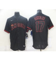 Men's Nike Los Angeles Angels Of Anaheim #17 Shohei Ohtani Showtime Authentic Black Jersey Mlb