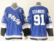 Men's Tampa Bay Lightning #91 Steven Stamkos Blue Third Stitched NHL Jersey Nhl