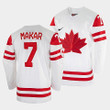 Men's Cale Makar Canada Hockey White 2022 Beijing Winter #7 Olympic Home Jersey Nhl