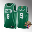 Men's Boston Celtics #9 Derrick White Green 2022 Finals Stitched Jersey Nba