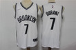 Men's Brooklyn Nets #7 Kevin Durant White 75Th Anniversary Diamond 2021 Stitched Jersey Nba