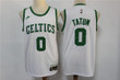 Men's Boston Celtics #0 Jayson Tatum White NEW 2022 Nike City Edition Stitched Swingman Jersey Nba