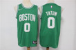 Men's Boston Celtics #0 Jayson Tatum Green 75Th Anniversary Diamond 2021 Stitched Jersey Nba