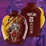 3D Redskins Hoodie 21 Sean Taylor Hooded Pocket Pullover Sweater