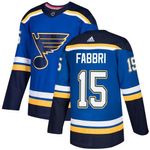 Men's Adidas St. Louis Blues #15 Robby Fabbri Blue Home Authentic Stitched Nhl Jersey Nhl