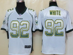 Nike Green Bay Packers #92 Reggie White Drift Fashion White Elite Jersey Nfl