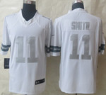 Nike Kansas City Chiefs #11 Alex Smith Platinum White Limited Jersey Nfl