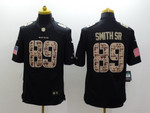Nike Baltimore Ravens #89 Steve Smith Sr Salute To Service Black Limited Jersey Nfl