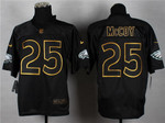 Nike Philadelphia Eagles #25 Lesean Mccoy 2014 All Black/Gold Elite Jersey Nfl