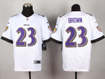Nike Baltimore Ravens #23 Chykie Brown 2013 White Elite Jersey Nfl