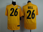 Nike Pittsburgh Steelers #26 Leveon Bell Yellow Game Jersey Nfl