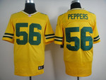 Nike Green Bay Packers #56 Julius Peppers Yellow Elite Jersey Nfl