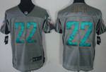 Nike Miami Dolphins #22 Reggie Bush Gray Shadow Elite Jersey Nfl