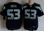 Nike Seattle Seahawks #53 Malcolm Smith Navy Blue Elite Jersey Nfl