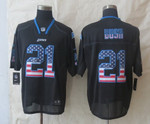 Nike Detroit Lions #21 Reggie Bush 2014 USA Flag Fashion Black Elite Jersey Nfl