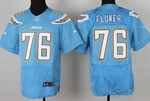 Nike San Diego Chargers #76  D. J. Fluker 2013 Light Blue Elite Jersey Nfl