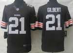 Nike Cleveland Browns #21 Justin Gilbert Brown Limited Jersey Nfl