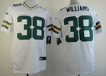 Nike Green Bay Packers #38 Tramon Williams White Elite Jersey Nfl