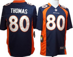 Nike Denver Broncos #80 Julius Thomas Blue Game Jersey Nfl