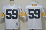 Pittsburgh Steelers #59 Jack Ham White Throwback Jersey Nfl