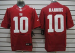 Nike New York Giants #10 Eli Manning Red Elite Jersey Nfl