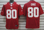 Nike New York Giants #80 Victor Cruz Red Elite Jersey Nfl