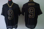 Nike New Orleans Saints #9 Drew Brees Lights Out Black Elite Jersey Nfl
