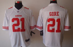 Nike San Francisco 49Ers #21 Frank Gore White Limited Jersey Nfl