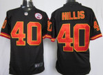 Nike Kansas City Chiefs #40 Peyton Hillis Black Game Jersey Nfl