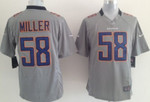 Nike Denver Broncos #58 Von Miller Gray Game Jersey Nfl