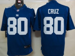 Nike New York Giants #80 Victor Cruz Blue Limited Jersey Nfl