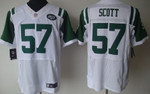 Nike New York Jets #57 Bart Scott White Elite Jersey Nfl