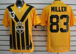 Nike Pittsburgh Steelers #83 Heath Miller 1933 Yellow Throwback Jersey Nfl