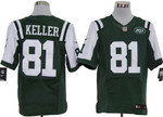 Nike New York Jets #81 Dustin Keller Green Elite Jersey Nfl