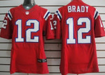 Nike New England Patriots #12 Tom Brady Red Elite Jersey Nfl