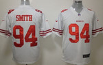 Nike San Francisco 49Ers #94 Justin Smith White Game Jersey Nfl