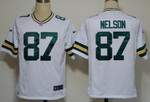 Nike Green Bay Packers #87 Jordy Nelson White Game Jersey Nfl