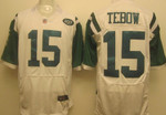 Nike New York Jets #15 Tim Tebow White Elite Jersey Nfl