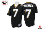 New Orleans Saints #7 Morten Andersen Black Throwback Jersey Nfl