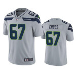 Men's Seattle Seahawks #67 Charles Cross Gray Vapor Untouchable Limited Stitched Jersey Nfl