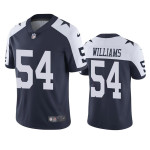 Men's Dallas Cowboys #54 Sam Williams White Navy Vapor Limited Stitched Jersey Nfl