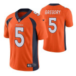 Men's Denver Broncos #5 Randy Gregory Orange Vapor Untouchable Limited Stitched Jersey Nfl