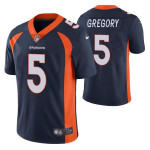Men's Denver Broncos #5 Randy Gregory Navy Vapor Untouchable Limited Stitched Jersey Nfl