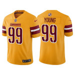 Men's Washington Commanders #99 Chase Young Gold Vapor Untouchable Stitched Football Jersey Nfl
