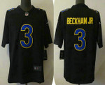 Men's Los Angeles Rams #3 Odell Beckham Jr Black 2021 Vapor Untouchable Limited Stitched Jersey Nfl