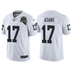 Men's Las Vegas Raiders #17 Davante Adams White With 2020 Inaugural Season Patch Vapor Limited Stitched Jersey Nfl