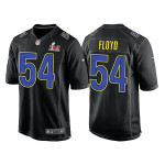 Men's Los Angeles Rams #54 Leonard Floyd 2022 Black Super Bowl LVI Game Stitched Jersey Nfl