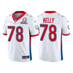 Men's Indianapolis Colts #78 Ryan Kelly 2022 White AFC Pro Bowl Stitched Jersey Nfl