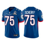 Men's Washington Football Team #75 Brandon Scherff 2022 Royal NFC Pro Bowl Stitched Jersey Nfl